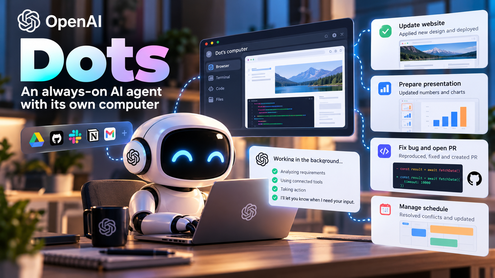 A practical look at OpenAI Dots, ChatGPT Space, and the shift from asking AI questions to handing it real work. /posts/openai-dots-chatgpt-space/17_27_17.png